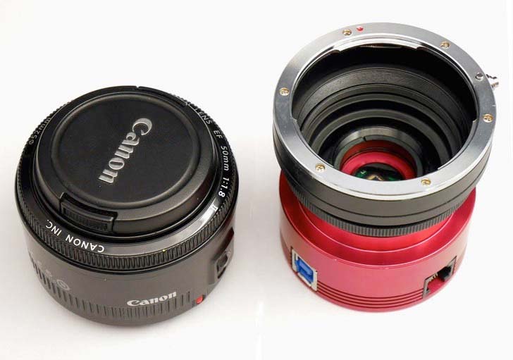 ZWO EOS/NikonT2 Mark II Lens Adapter for Cameras with Flange Focal